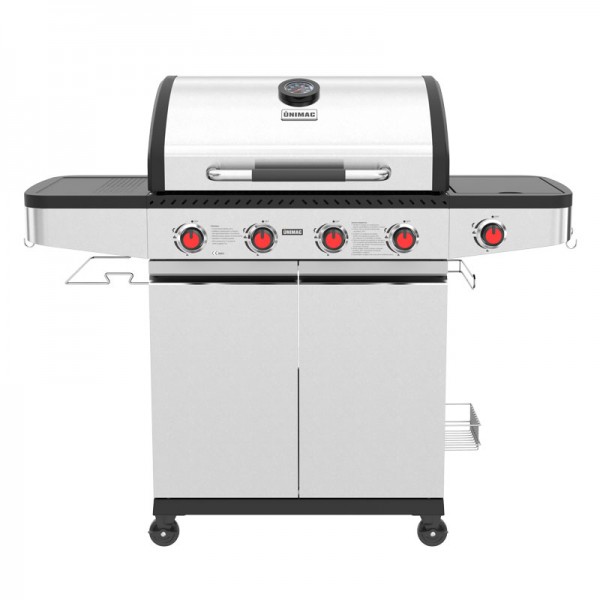 UNIMAC: ΨΗΣΤΑΡΙΑ ΥΓΡΑΕΡΙΟΥ INOX BBQ PREMIUM LINE - 4 ΕΣΤΙΕΣ ΚΑΙ 1 ΠΛΑΪΝΟ ΜΑΤΙ