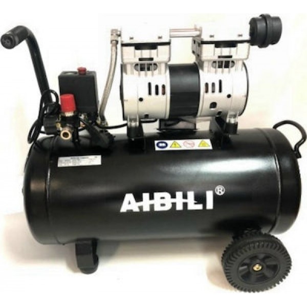 Αεροσυμπιεστής Μονομπλόκ OILFREE SILENT - AIBILI IBL-24LOS - 1HP - 24LT